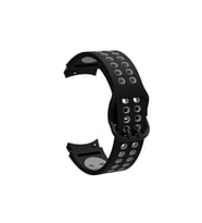 Samsung Galaxy Watch 4 42mm 20mm Uyumlu Kordon Silikon Esnek Yumuşak Delikli Spor KRD-02 Kayış