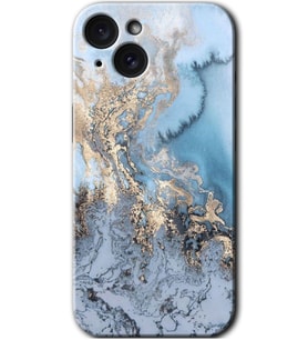 İphone 15 Plus Kılıf HD Desen Baskılı Kılıf - Eski Mermer