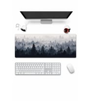 SonicTouch Klavye Mousepad 32x70cm Dikişsiz Pürüzsüz Sıvı Geçirmez Kaymaz Taban Kuzey Ormanları