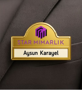BK Gift Kişiye Özel Lüks Kubbeli Kayar Kapaklı Gold Renk Metal Yaka İsimliği (5 Adet), Firmalara Özel Yaka İsimliği