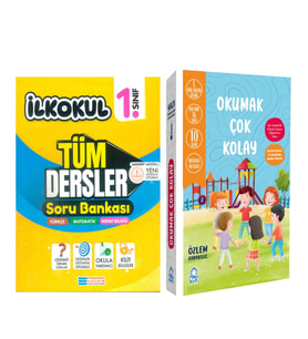 Evrensel İletişim 1.Sınıf Tüm Dersler Soru Bankası ve Mavi Kirpi Okuma Seti Okumak Çok Kolay 2 Kitap