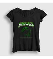Presmono Kadın Siyah Doom Hatebreed T-Shirt 148497tt