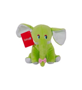 Sevimli Oturan Fil Peluş Oyuncak Uyku Arkadaşı 20 Cm (Çok Renkli)