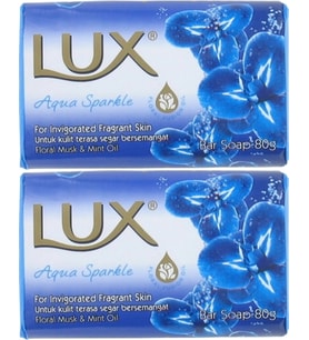 Lux Sabun 80GR Aqua Sparkle (Su Gibi Işıltı) (2 Li Set)