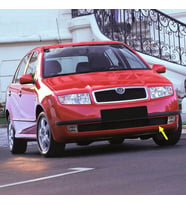 Skoda Fabia MK1 2000-2004 Ön Tampon Sol Sis Farı Yan Kapağı 6Y0853665B