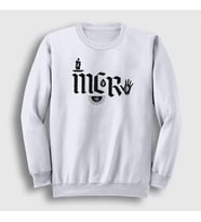 Presmono Unisex Beyaz Logo V2 My Chemical Romance Sweatshirt 71371tt (Beyaz)