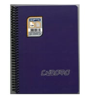 GIPTA CHROM-O SPİRALLİ PP. KAPAK A5 120YP. KARELİ DEFTER - 1350