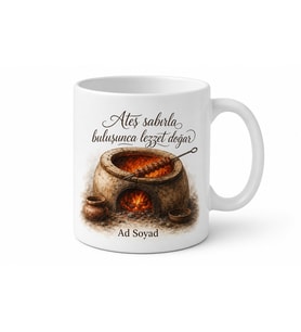Fırın Kebabı Temalı Baskılı Kupa Bardak Hediye Porselen Mug