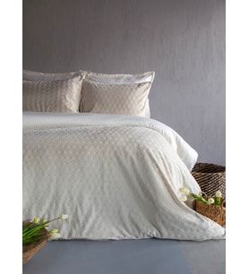 King Size Times Ekru Unique Touch Nevresim Takımı