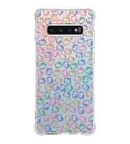 Samsung Galaxy S10 Plus  Köşe Korumalı Antişok Kapak Hello Kitty Tasarımlı Şeffaf Silikon Kılıf