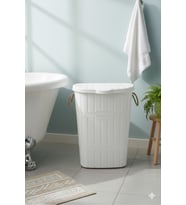 Bambu Çamaşır Sepeti, 60 Litre, Şık ve Pratik Tasarım