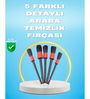 5'li Araba Temizlik Fırçaları-Farklı Boyutlu Fırçalarla Derinlemesine Temizlik