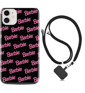 Apple iPhone 11 12 13 Mini Kılıf Boyun Askılı Silikon Barbie 1404