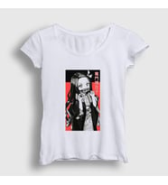 Presmono Kadın Beyaz Nezuko Kamado V3 Anime Demon Slayer Kimetsu No Yaiba T-Shirt 308308tt (Beyaz)