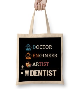 Doctor Engineer Artist Dentist Bez Çanta Uzun Saplı