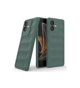 Oppo A3 Kılıf Optimum Silikon - Koyu Yeşil