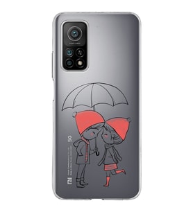 Xiaomi Mi 10 T Uyumlu Kapak Aşk Tasarımlı Şeffaf Silikon Kılıf
