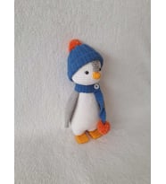 Penguen Pengu Amigurumi Organik Oyuncak