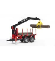 Bruder Yükleme Vinçli Kütük Taşıyan Römork  & Kütükler BR02252
