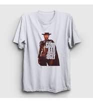 Presmono Unisex Beyaz Clint Film The Good The Bad And The Ugly T-Shirt 252305tt