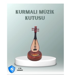 Mey İthalat® Enstrüman Figürlü Melodi Çalan Dekoratif Müzik Kutusu