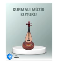 Mey İthalat® Enstrüman Figürlü Melodi Çalan Dekoratif Müzik Kutusu