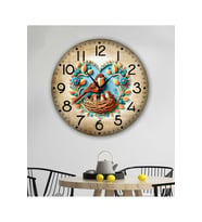 bilge Tasarım retro Duvar Saati 35 x 35 CM (Karışık)