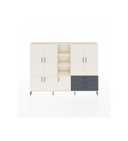 Arges Dolap 11 Raflı 3 Çekmeceli 7 Kapaklı 220x30x163 Aytaşı-Aytaşı/Antrasit