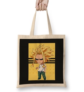 All Might Toshinori Yagi 01 Bez Çanta Uzun Saplı
