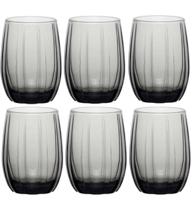 Paşabahçe Linka Su Bardağı, Gri, 380 Cc, 6'lı Set, Meşrubat Bardağı