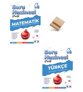 Nartest 6. Sınıf Soru Haznesi Matematik ve Türkçe Soru Bankası + Telefon Standı