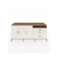 Kronos Konsol 3 Raflı 3 Çekmeceli 3 Kapaklı 220x59x99 Çam-Aytaşı/Aytaşı