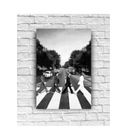 The Beatles Müzik grubu Poster duvar süsü dekor Kapı Süsü Konsept Dekor Ahşap Tablo 19x28 cm