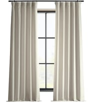Lexroo Yatak Odası için İtalyan Suni Keten Perdeler 50 X 120, FLCH-FM20106-120, Parşömen Kremi