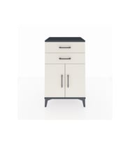 Hyperion Komodin Tek Raflı 2 Çekmeceli 2 Kapaklı 60x44x96 Antrasit-Aytaşı