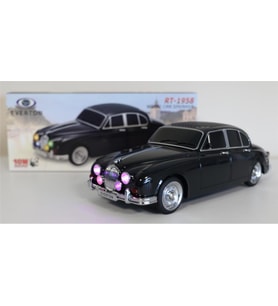 EVERTON RT-1958 Siyah Arabalı Bluetooth Fm-Usb-Tf-Aux Şarjlı Nostaljik Radyo