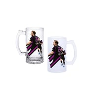Ghostbastır Design Harry Kane Kulplu Bira Bardağı Buzlu veya Şeffaf Seçenekli 098