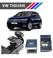 VW Tiguan Cam Açma Düğme Tuş Butonu Krom Uçlu 1 Adet 2016 Sonrası