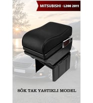 mitsubishi l2002011 kol dayama geniş model Yastıklı Lüks Siyah Deri