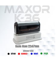 Maxor K-36 İsim-Ünvan Kaşesi 1 Adet 22x67 mm