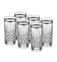 GÜRAL PORSELEN Barok 6 Parça Limonata Bardağı Platin