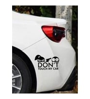 Don'T Touch My Car-Arabama Dokunmayın Tasarım Oto Sticker 25*10 Cm