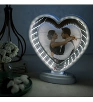 Kişiye Özel Fotoğraflı Sihirli Led Ayna Çerçeve Ve Gece Lambası