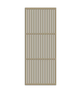 Liar Ahşap Seperatör (Paravan) - KSP213 - (85 x 210 cm) - (18 mm) - (Beyaz) (Renksiz)
