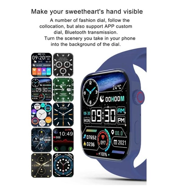 Smartwatch 7 N76 Yeni Nesil Akıllı Saat Konuşmalı Çift Tuş Aktif