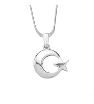 Türkiyem Ay Yıldız Erkek Kadın Unisex Kolye Çelik Takı