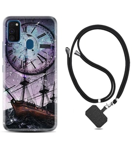 Samsung M21 M22 M23 M30 M31S M32 Kılıf Boyun Askılı Silikon Time 1749
