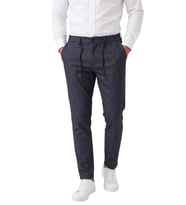DeepSEA Erkek Slim Fit Kırçıllı Kahve Kumaş Pantolon – İpli Esnek Bel Likralı Spor Şık Pantolon 2700252