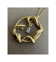 Snake Özel Tasarım Kolye (Gold)