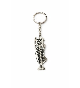 Fishbone Spirit – Balık Kılçığı Figürlü Gümüş Renk Unisex Metal Anahtarlık